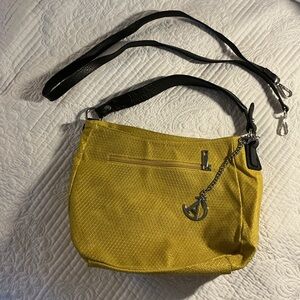 Alex & Co Gold, embossed Genuine Leather Shoulder Bag / hand bag. Hobo style.